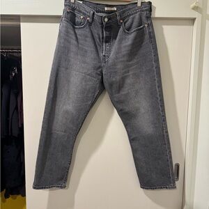 Levi's Women's Washed Black Wedgie Straight Leg Jeans